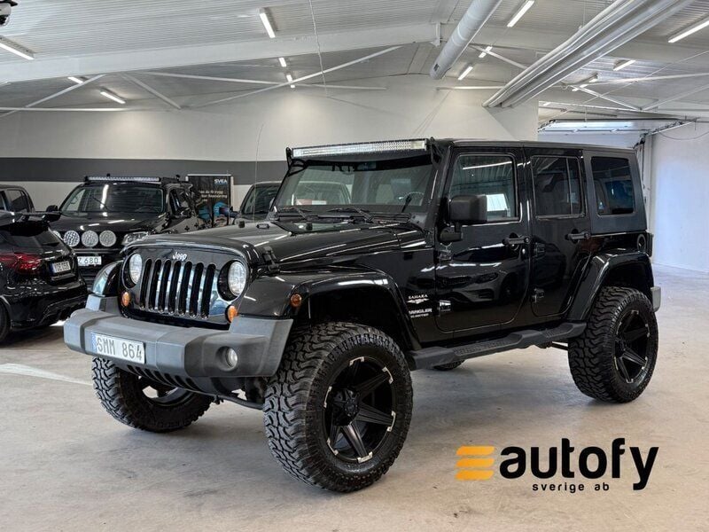 Svart Begagnad 2009 Jeep Wrangler Unlimited SUV | 209 900 kr (Marknadspris) - Bild 1/2