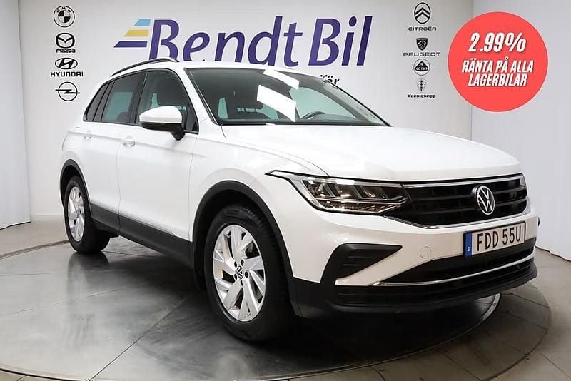 Begagnad VW Tiguan 150 HK (110 kW) 2022 Vit SUV