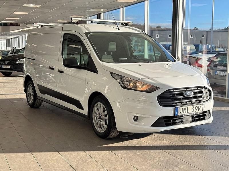 Vit Begagnad 2021 Ford Transit Pickup | 169 900 kr (Marknadspris) - Bild 1/4