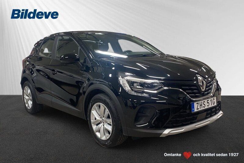 Svart Begagnad 2021 Renault Captur Zen SUV | 229 900 kr (Marknadspris) - Bild 1/4
