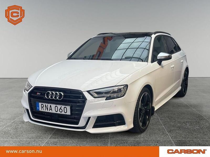 Vit Begagnad 2018 Audi S3 Sportback Halvkombi | 309 900 kr - Bild 1/4