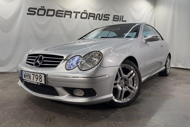 Begagnad Mercedes CLK55 AMG AMG 368 HK (270 kW) 2003 Silver Sportkupé