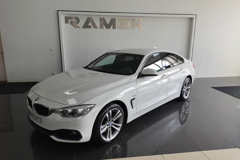 Vit Begagnad 2014 BMW 420 Gran Coupé Sport Line Sportkupé | 159 000 kr (Bra pris) - Bild 1/4