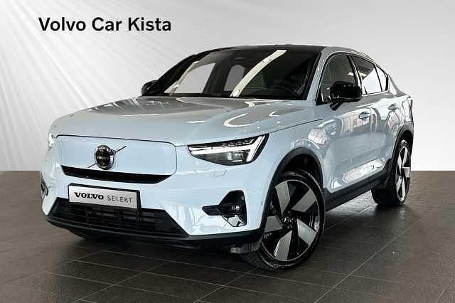 Ljusblå Begagnad 2024 Volvo EC40 Ultimate SUV | 449 800 kr (Dyr) - Bild 1/4