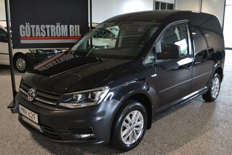 Svart (svartmetallic metallic) Begagnad 2020 VW Caddy Minibuss | 169 000 kr (Superpris) - Bild 1/4