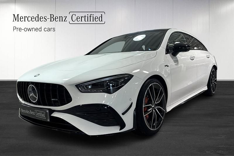 Begagnad Mercedes CLA35 AMG Shooting Brake AMG 2024 Vit Kombi