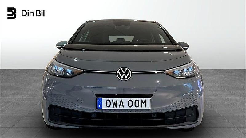 Begagnad VW ID.3 Pro 150 kW (204 HK) 2022 Grå (moonstone grey black) Halvkombi