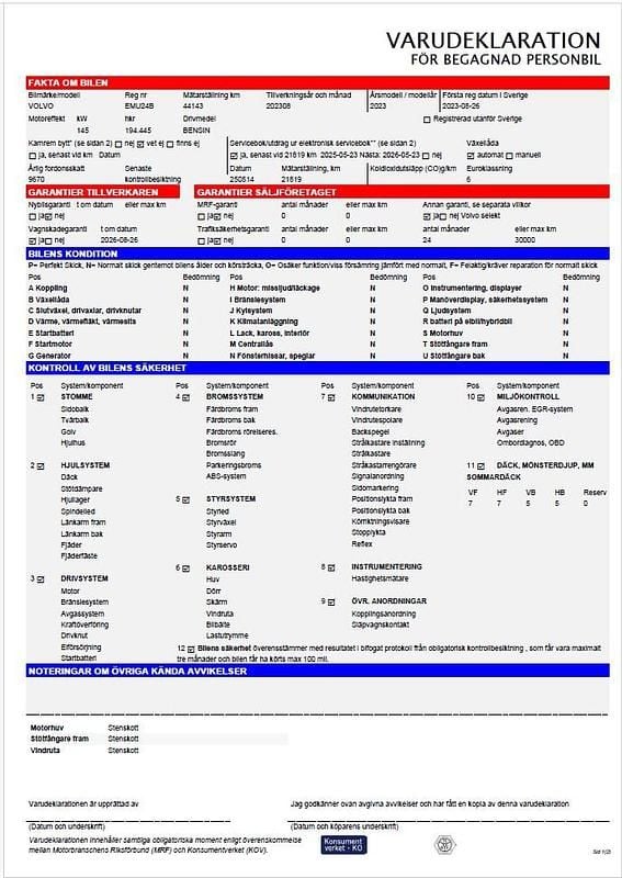 Begagnad Volvo XC40 Plus 200 HK (147 kW) 2023 Svart SUV