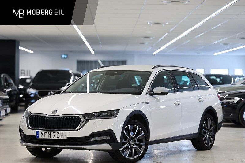 Vit Begagnad 2022 Skoda Octavia Scout Comfort Kombi | 299 900 kr (Dyr) - Bild 1/3