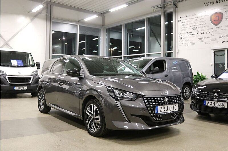 Grå Begagnad 2023 Peugeot 208 Allure Halvkombi | 179 900 kr (Marknadspris) - Bild 1/4