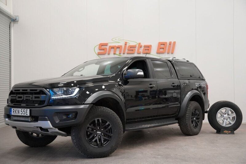 Svart Begagnad 2022 Ford Ranger Raptor Pickup | 444 900 kr (Bra pris) - Bild 1/4