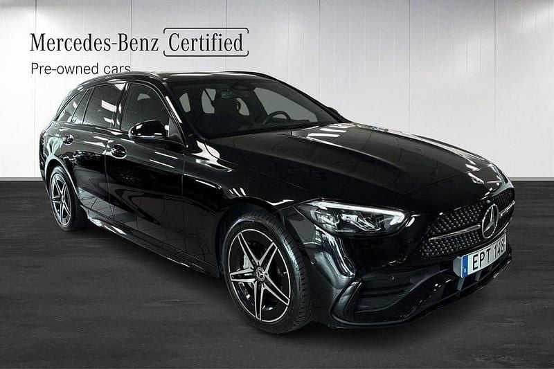 Begagnad Mercedes C300 AMG line 313 HK (230 kW) 2022 Svart Kombi