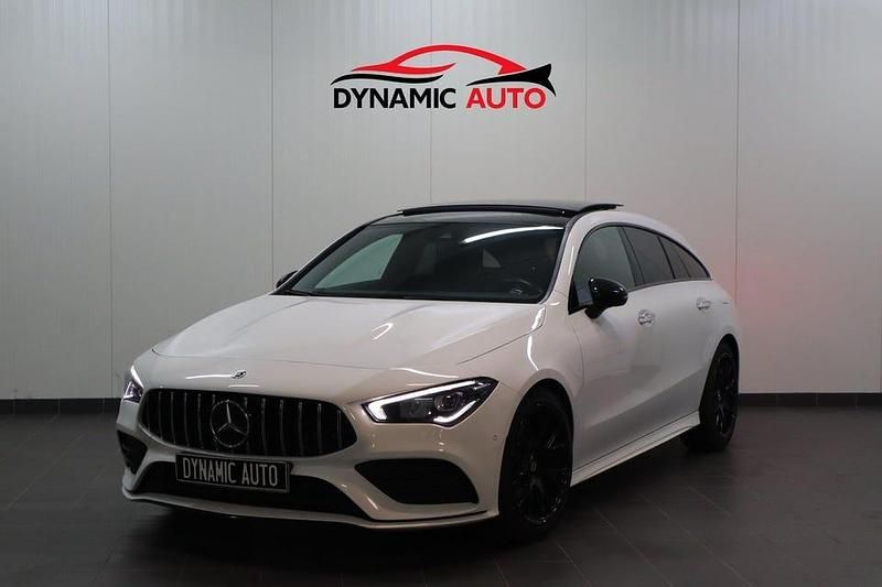 Vit Begagnad 2019 Mercedes CLA200 Shooting Brake AMG Kombi | 289 900 kr (Marknadspris) - Bild 1/4