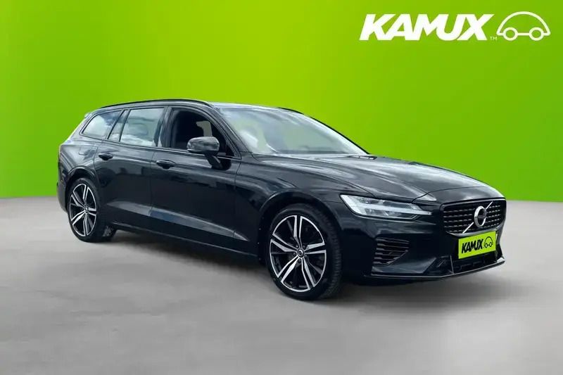 Svart Begagnad 2021 Volvo V60 R-Design Kombi | 274 700 kr (Superpris) - Bild 1/4