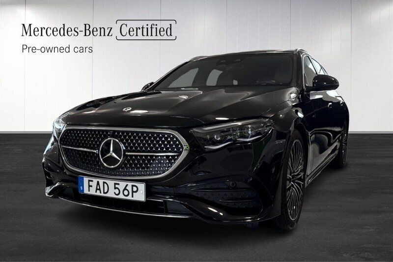 Svart (black) Begagnad 2023 Mercedes E300 Premium Kombi | 669 900 kr (Marknadspris) - Bild 1/4