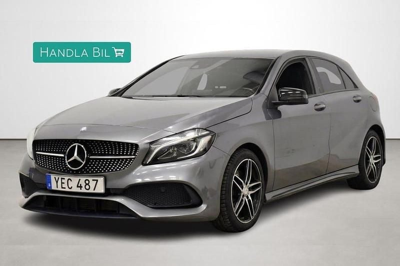 Begagnad Mercedes A200 AMG line 136 HK (100 kW) 2016 Grå Halvkombi
