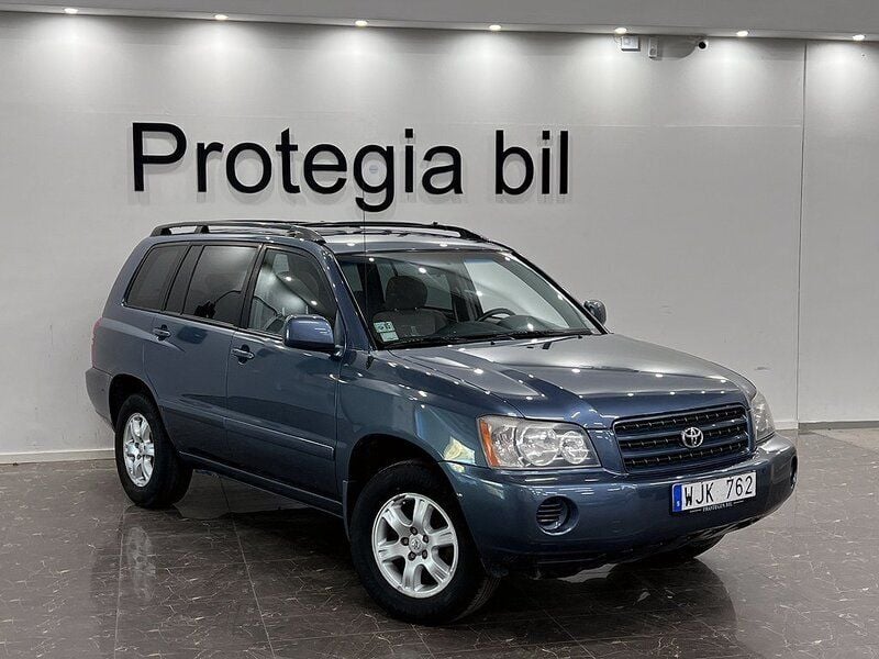 Begagnad Toyota Highlander 223 HK (164 kW) 2003 Ljusblå SUV