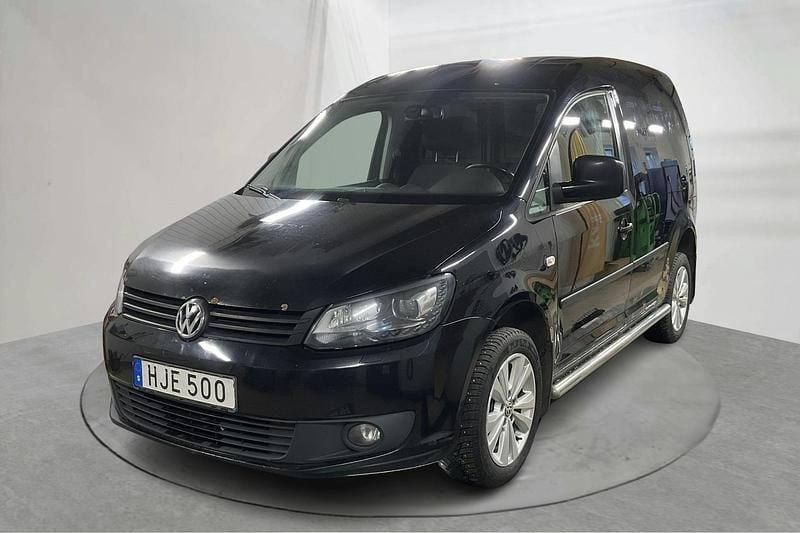 Svart Begagnad 2014 VW Caddy Minibuss | 60 000 kr (Bra pris) - Bild 1/4