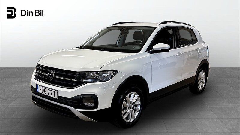 Vit (pure white) Begagnad 2022 VW T-Cross SUV | 189 900 kr (Marknadspris) - Bild 1/4