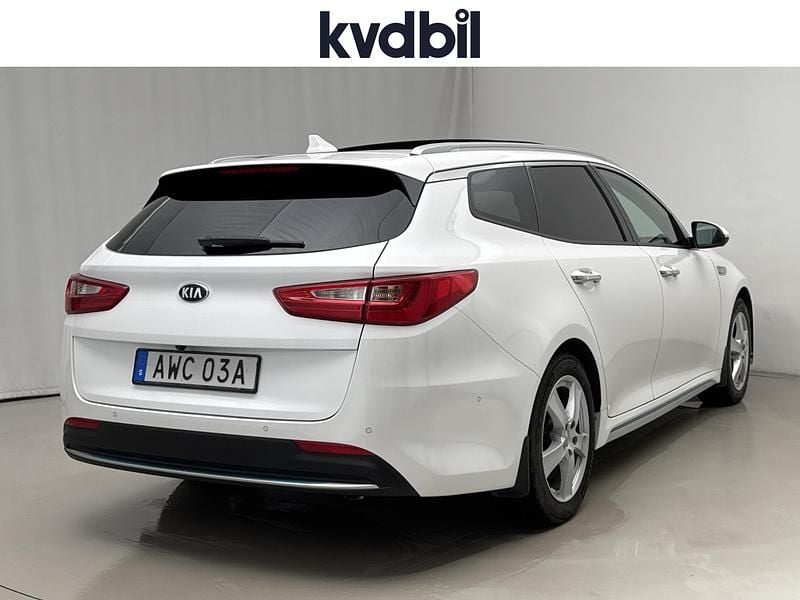 Begagnad Kia Optima Hybrid Sport 2019 Vit Sedan