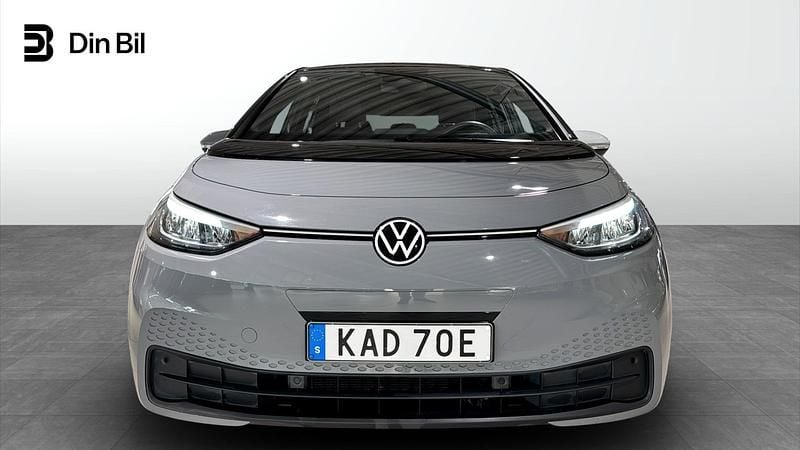 Begagnad VW ID.3 Pro 150 kW (204 HK) 2023 Moonstone grey black Halvkombi