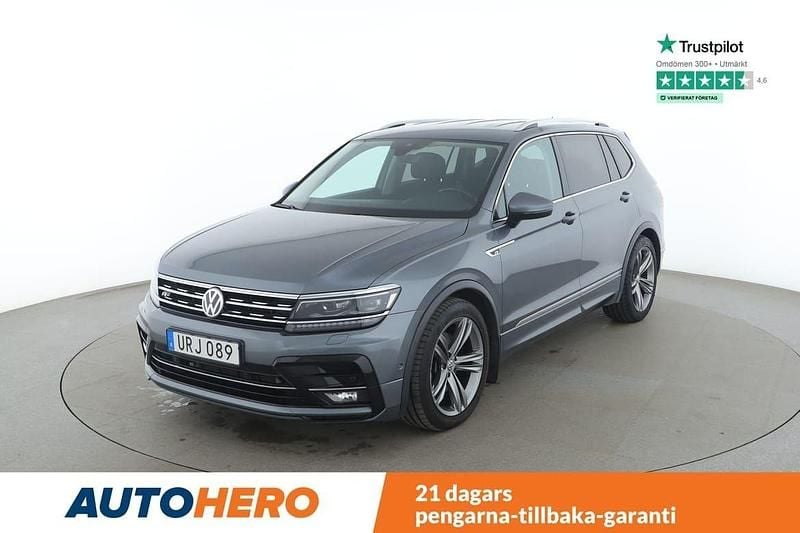 Mörkgrå (grå) Begagnad 2018 VW Tiguan Allspace Highline SUV | 286 000 kr (Bra pris) - Bild 1/4