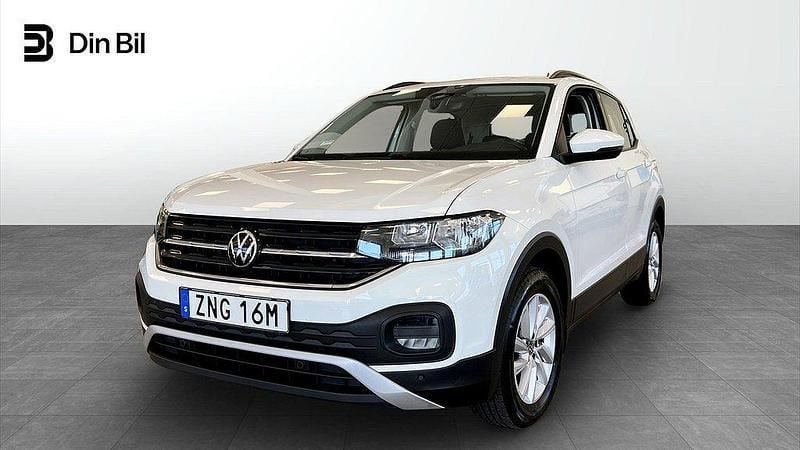 Vit Begagnad 2022 VW T-Cross Life SUV | 204 800 kr (Marknadspris) - Bild 1/4