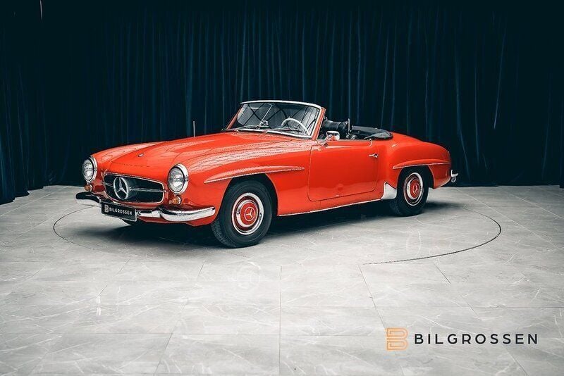 Röd Begagnad 1960 Mercedes 190 Cab | 1 000 000 kr - Bild 1/4