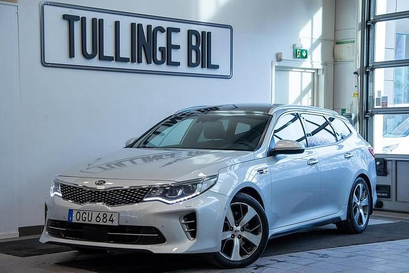 Begagnad Kia Optima Turbo 245 HK (180 kW) 2016 Grå Kombi