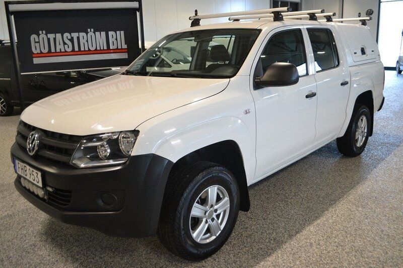 Vit Begagnad 2016 VW Amarok Pickup | 215 000 kr (Marknadspris) - Bild 1/4