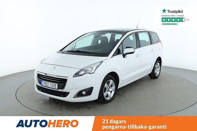 Vit Begagnad 2016 Peugeot 5008 Active Kombi | 109 000 kr - Bild 1/4