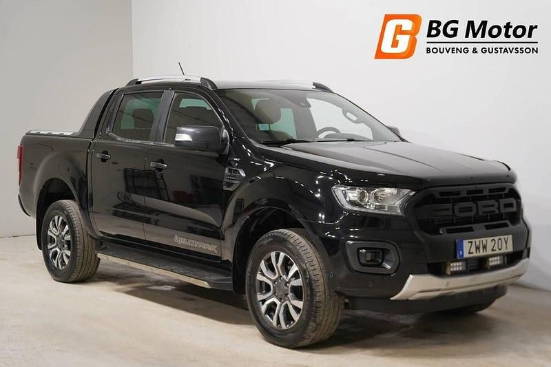Svart Begagnad 2019 Ford Ranger Wildtrack Pickup | 289 800 kr (Bra pris) - Bild 1/4