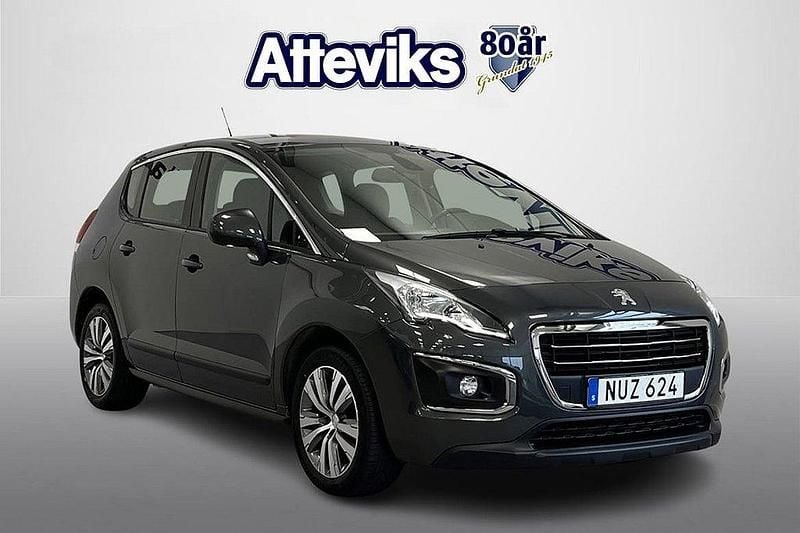 Mörkgrå (grå) Begagnad 2015 Peugeot 3008 Kombi | 109 900 kr (Marknadspris) - Bild 1/4