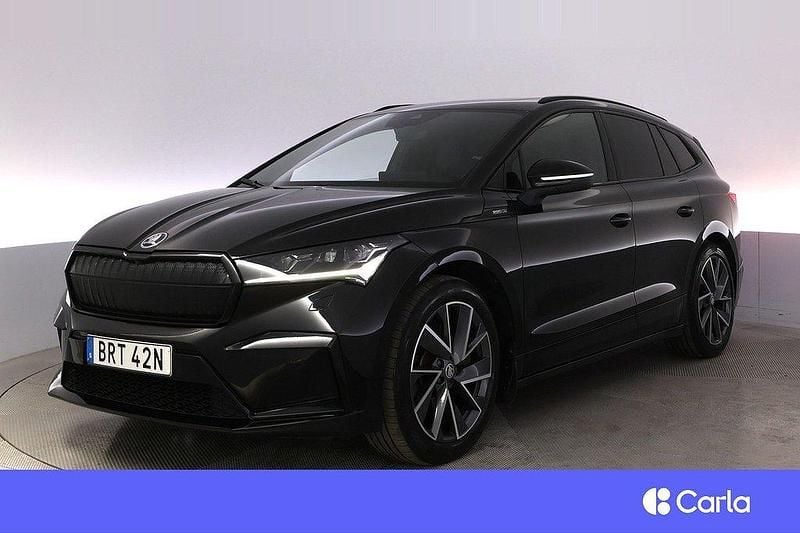 Svart Begagnad 2022 Skoda Enyaq iV SportLine SUV | 456 900 kr (Lite dyr) - Bild 1/4