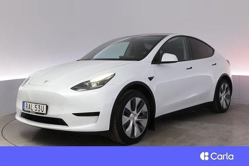 Vit Begagnad 2023 Tesla Model Y Standard Range SUV | 384 900 kr (Bra pris) - Bild 1/4