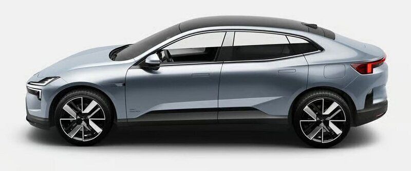 Ljusblå Ny 2024 Polestar 4 Long Range Single Motor SUV | 712 000 kr - Bild 1/1