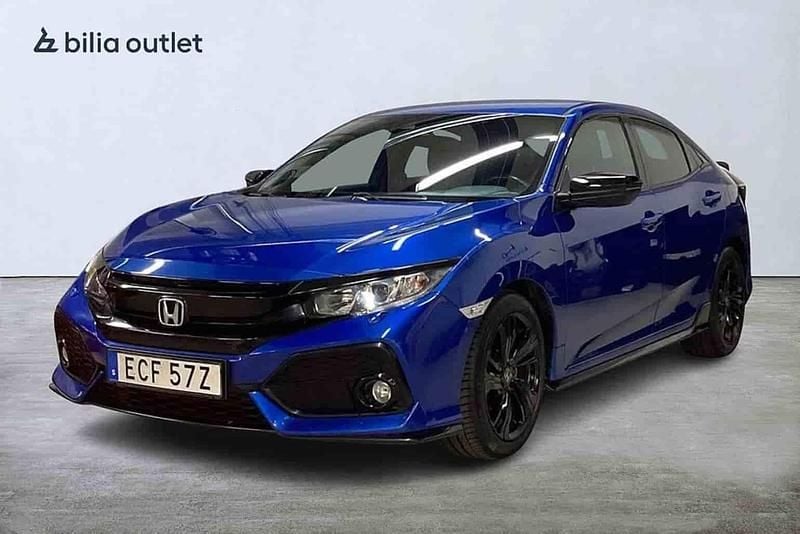 Blå Begagnad 2018 Honda Civic Halvkombi | 169 900 kr - Bild 1/1
