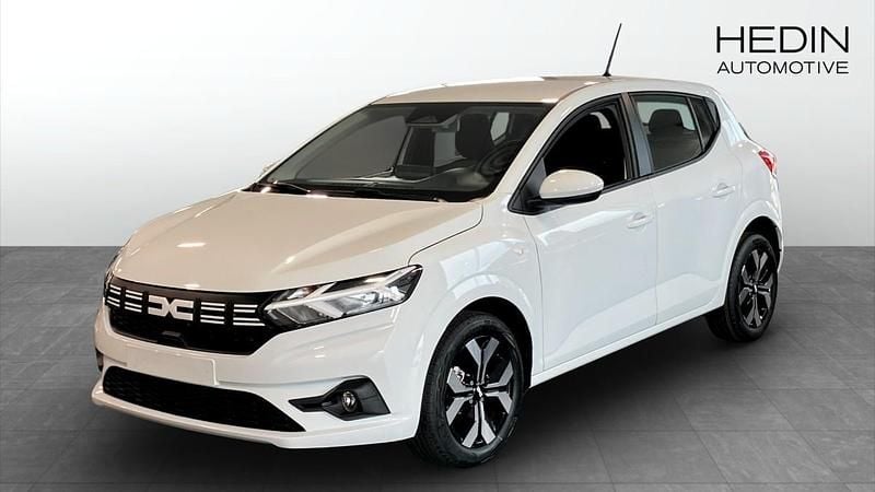 Vit (white) Ny 2025 Dacia Sandero Expression Halvkombi | 219 900 kr (Bra pris) - Bild 1/4