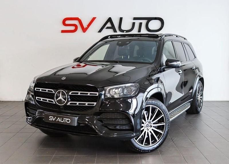 Svart Begagnad 2020 Mercedes GLS400 AMG Line Premium Plus SUV | 579 900 kr (Bra pris) - Bild 1/4