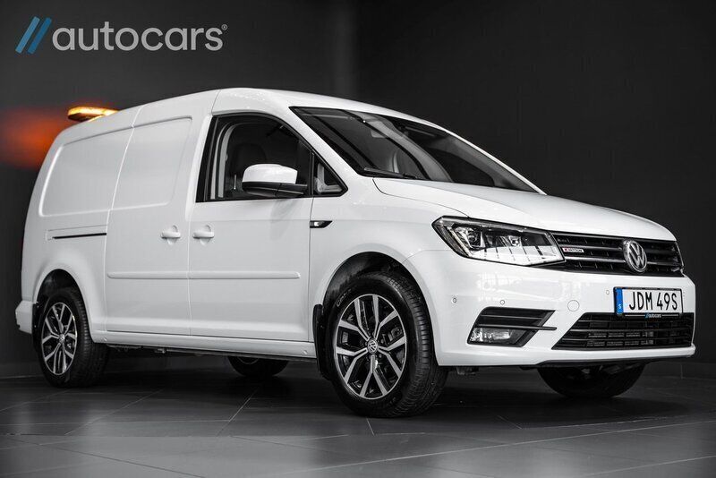 Vit Begagnad 2020 VW Caddy Maxi SE Minibuss | 398 750 kr - Bild 1/4