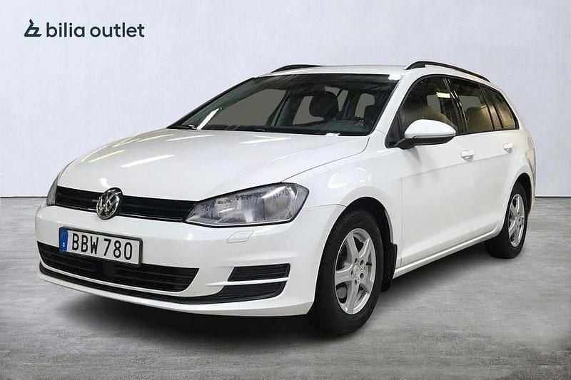 Vit Begagnad 2014 VW Golf VII Kombi | 69 900 kr (Marknadspris) - Bild 1/3