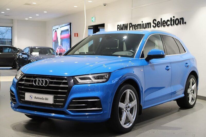 Blå Begagnad 2019 Audi Q5 S-Line SUV | 399 000 kr (Marknadspris) - Bild 1/3