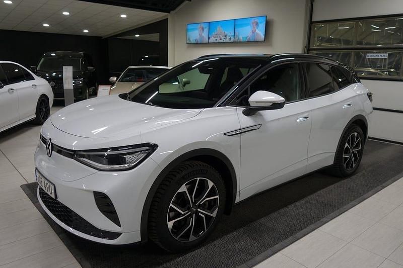 Vit Begagnad 2022 VW ID.4 GTX SUV | 319 000 kr (Bra pris) - Bild 1/4