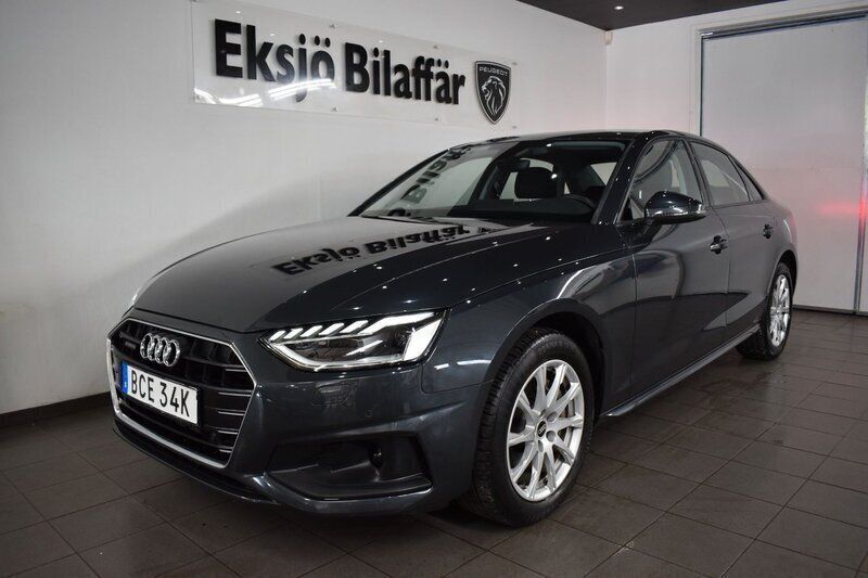 Grå Begagnad 2020 Audi A4 Sedan | 309 500 kr (Marknadspris) - Bild 1/4