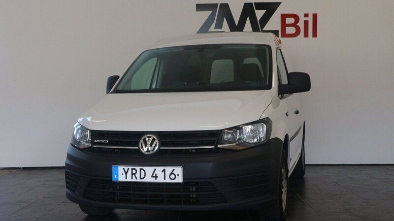 Vit Begagnad 2018 VW Caddy Minibuss | 99 900 kr (Bra pris) - Bild 1/4