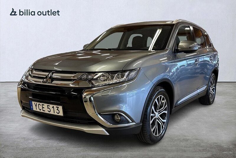 Grå Begagnad 2016 Mitsubishi Outlander SUV | 189 900 kr (Marknadspris) - Bild 1/3