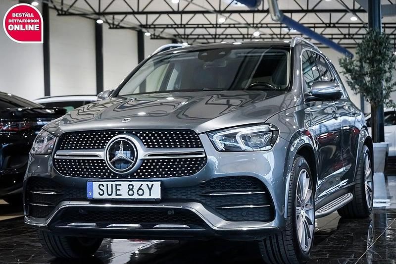 Grå Begagnad 2021 Mercedes GLE350 AMG SUV | 564 499 kr (Superpris) - Bild 1/4