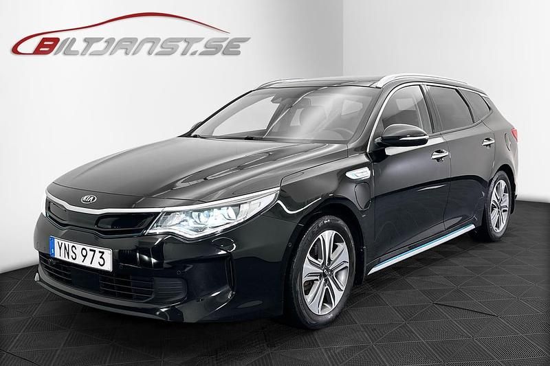 Svart Begagnad 2018 Kia Optima Hybrid Advance Sedan | 189 900 kr (Marknadspris) - Bild 1/4