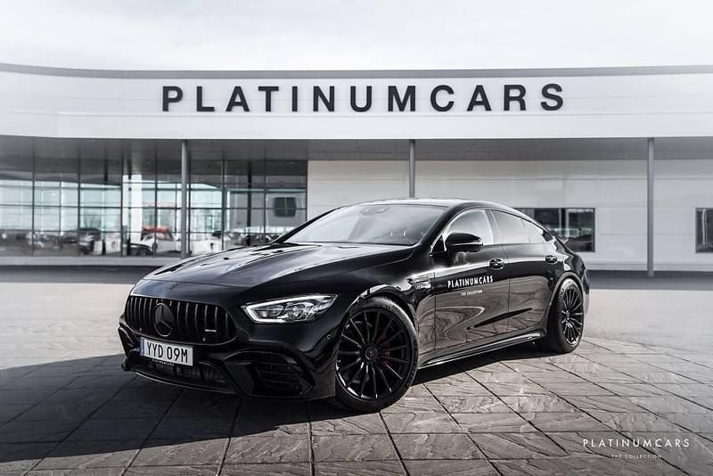 Svart (obsidian svart metallic) Begagnad 2019 Mercedes AMG GT 63 AMG Sportkupé | 1 019 000 kr (Superpris) - Bild 1/4