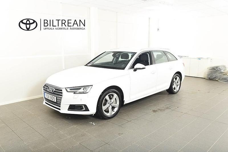 Begagnad Audi A4 Sport 190 HK (139 kW) 2018 Vit Kombi